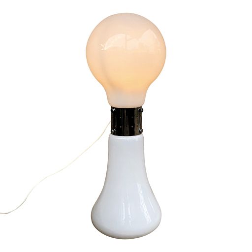 Space Age White Murano Glass Birillo Floor Lamp By Carlo Nason For Mazzega, 1964 photo furniture
