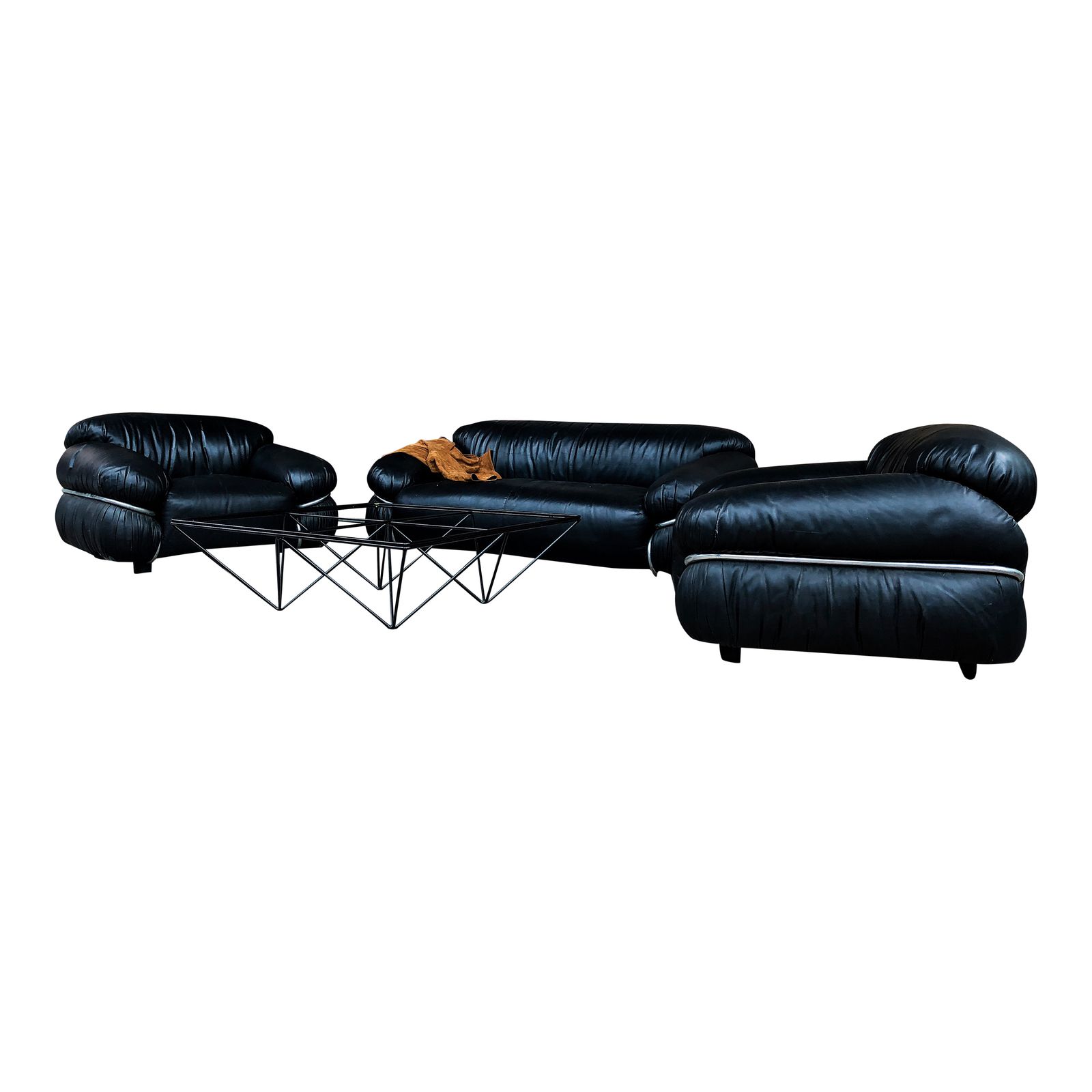 Italian Leather Sesann Sofa By Gianfranco Frattini For Cassina, 1972 photo 14000.0