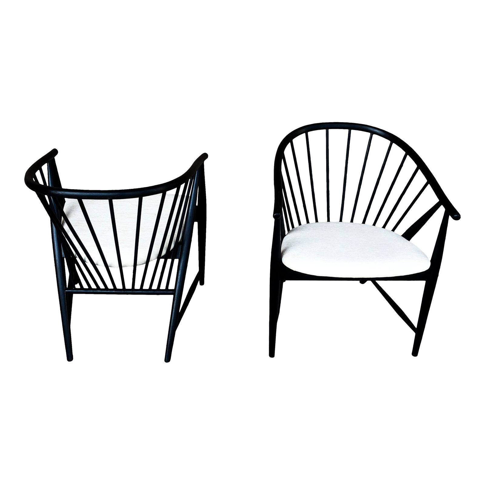 photo for sale Beech And Velvet Sunfeather Lounge Chairs By Sonna Rosén For Nässjö Stolfabrik, 1954, Set Of 2