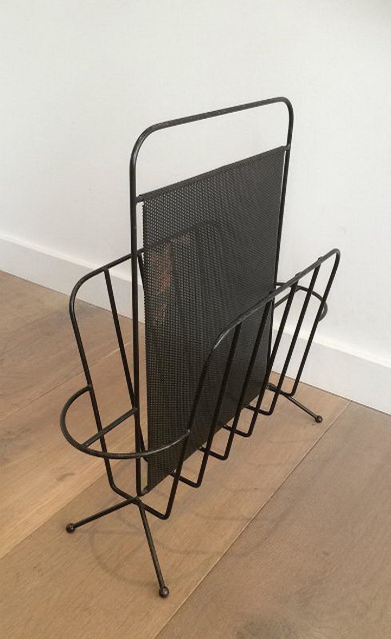 Mathieu Matégot. Magazine Rack. Circa 1950 photo for sale