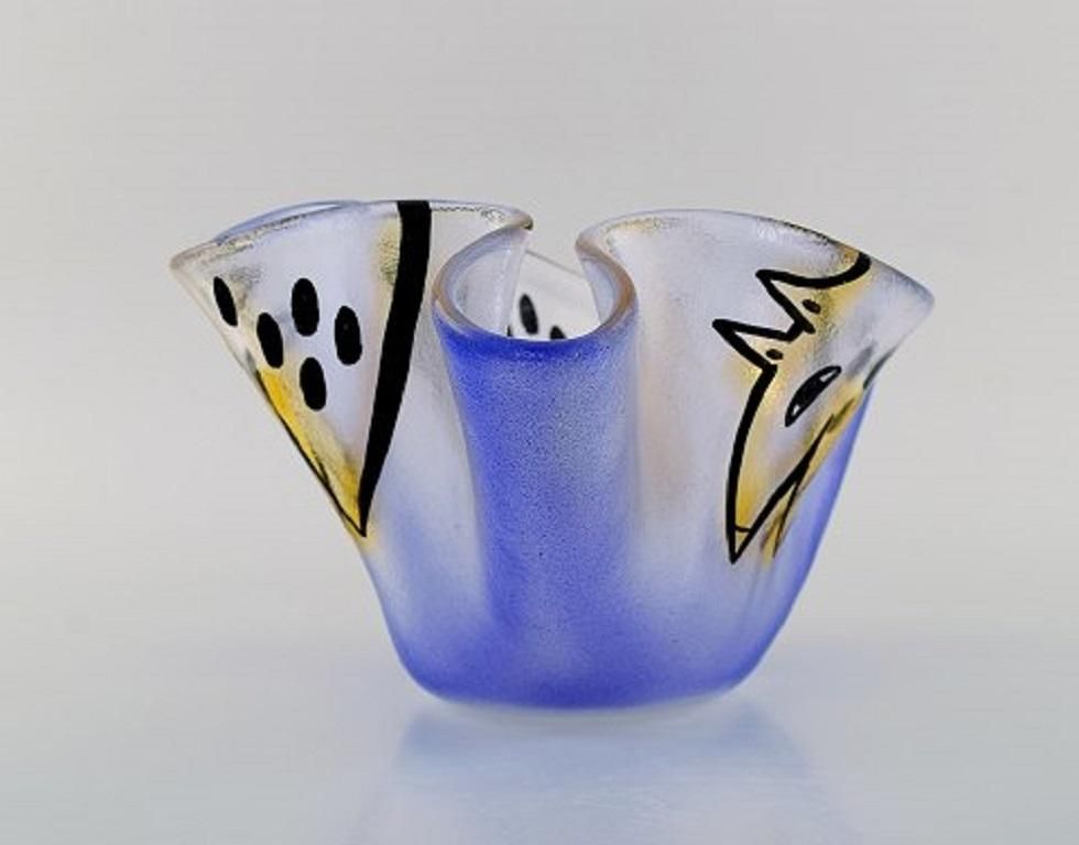 Ulrica Hydman Vallien For Kosta Boda, Bowl In Mouth Blown Art Glass photo furniture