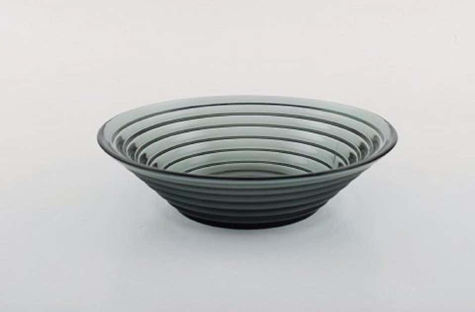 Aino Aalto For Iittala, Four Bowls In Blue Green Art Glass, Finnish Design photo furniture