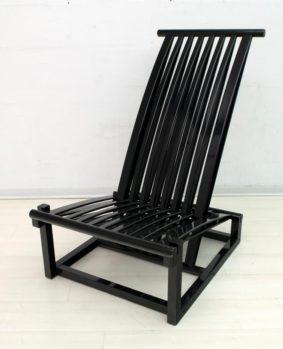 photo for sale Carlo Pagella Mid Century Modern Italian Relax Armchair For Romanutti, 1970s