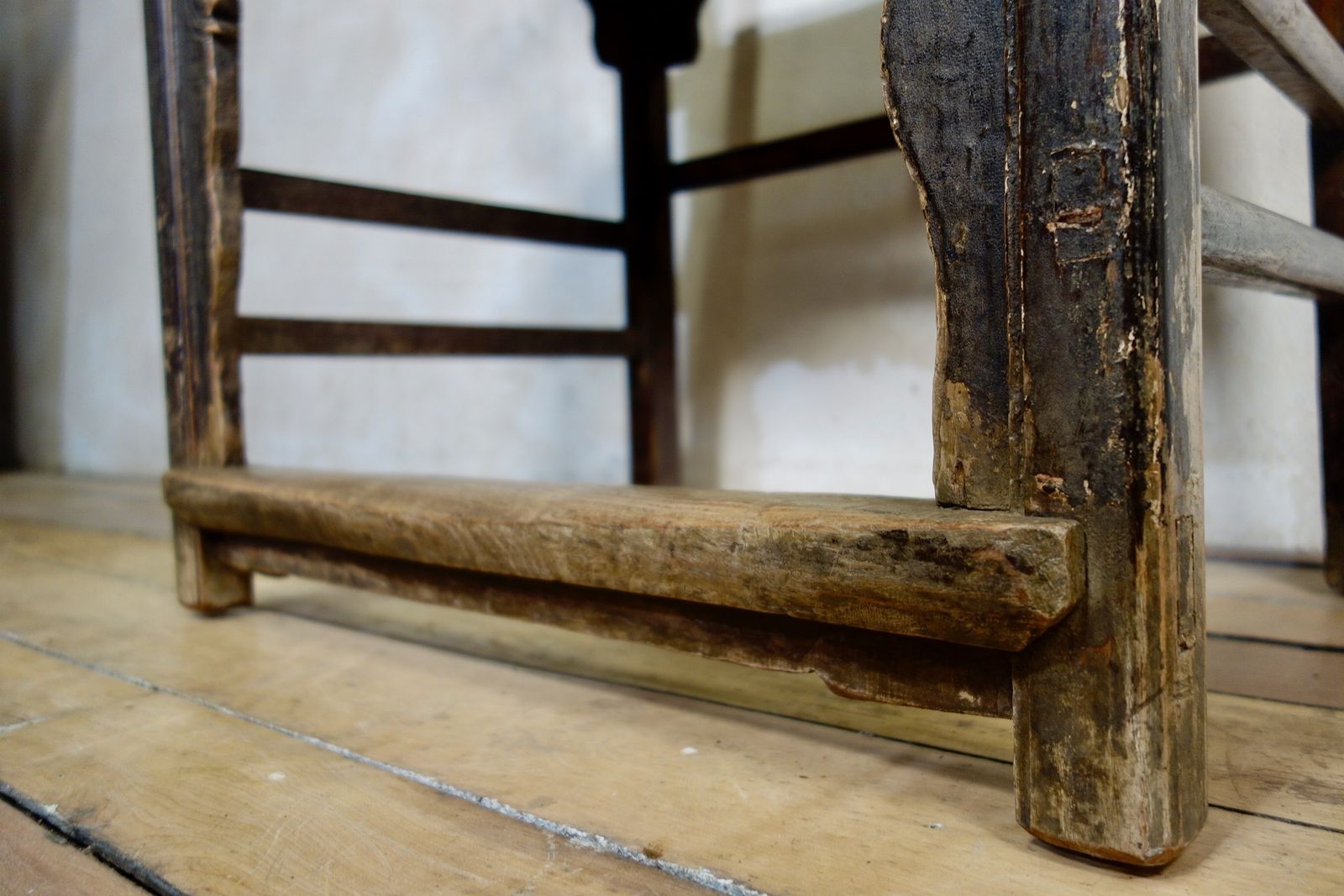 19th Century Elm Chinese Officials Hat Yoke Back Chair photo 950.0