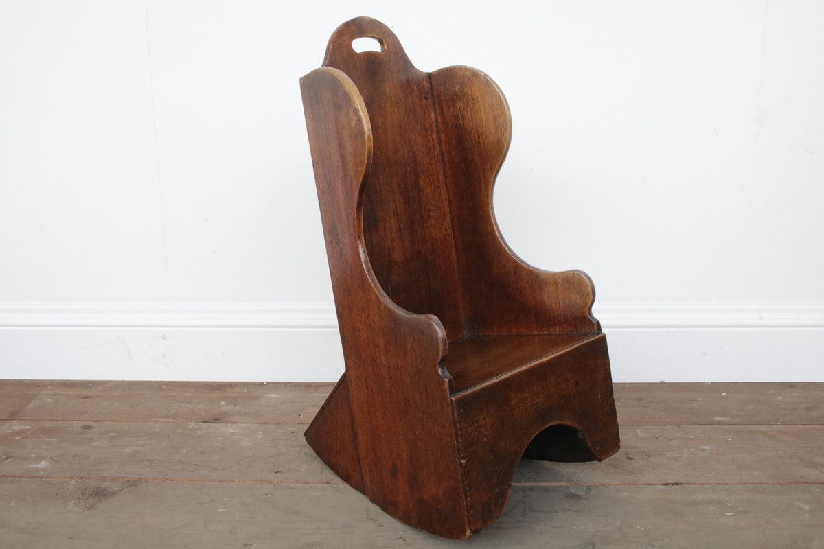 Early 19th Century Georgian Elm Childs Rocking Chair