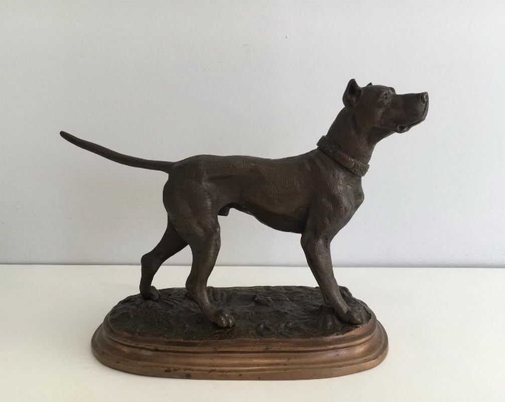 Henri Payen.(1894 1933). German Mastiff. Signed Payen à Lille On The Necklace. Circa 1920
