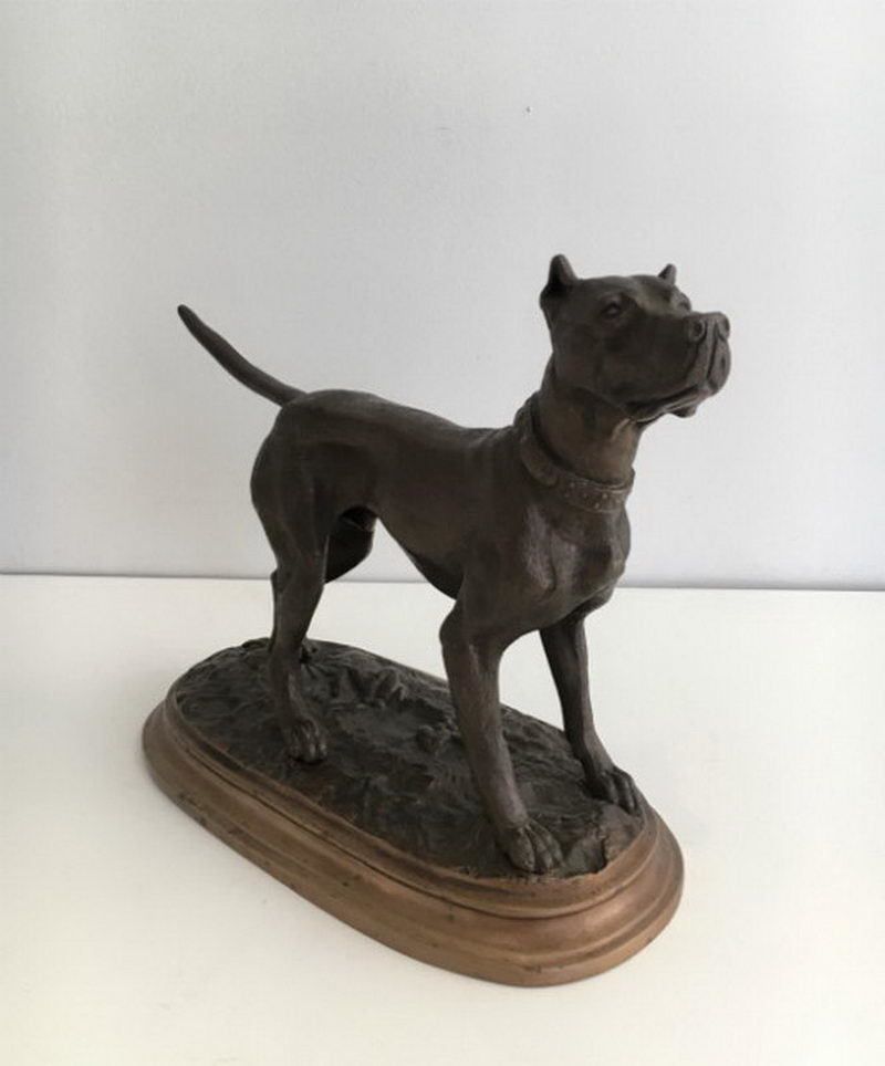 Henri Payen.(1894 1933). German Mastiff. Signed Payen à Lille On The Necklace. Circa 1920 photo furniture