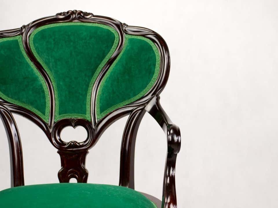 6794.0 Set Of Three Hand Carved Art Nouveau Chairs, Circa 1900 photo