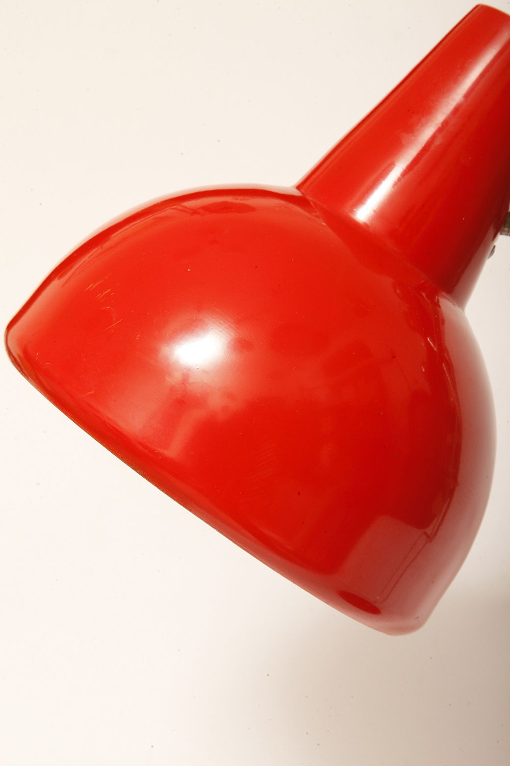 Red Metal Desk Lamp  By Josef Hůrka For Lidokov, Czechoslovakia, 1960s photo Lighting