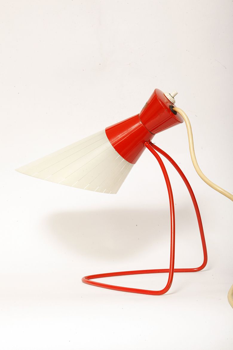 Metal Desk Lamp With A Glass Shade, Typ 1621 Designed By Josef Hůrka For Napako, Czechoslovakia, 1960s photo buy