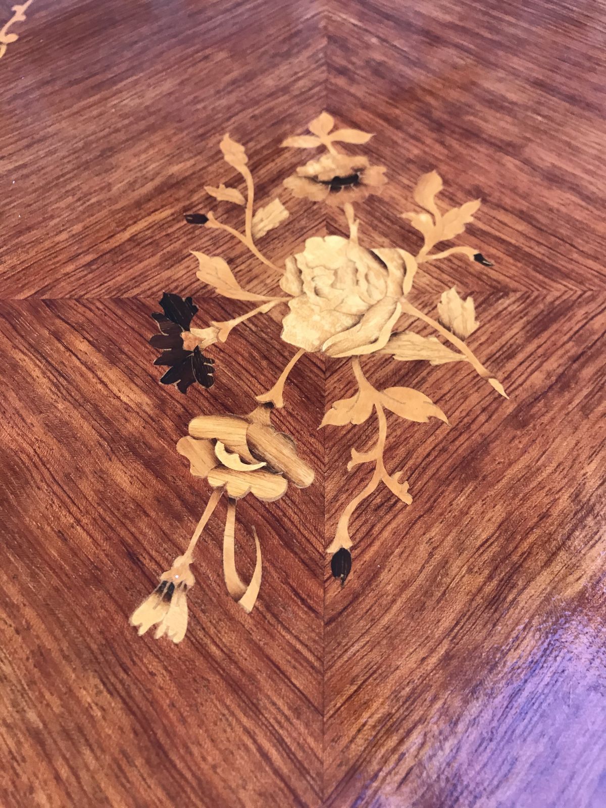 20th Century Nest Of 3 Marquetry Side Tables With Cabriole Shaped Legs photo 2316.0