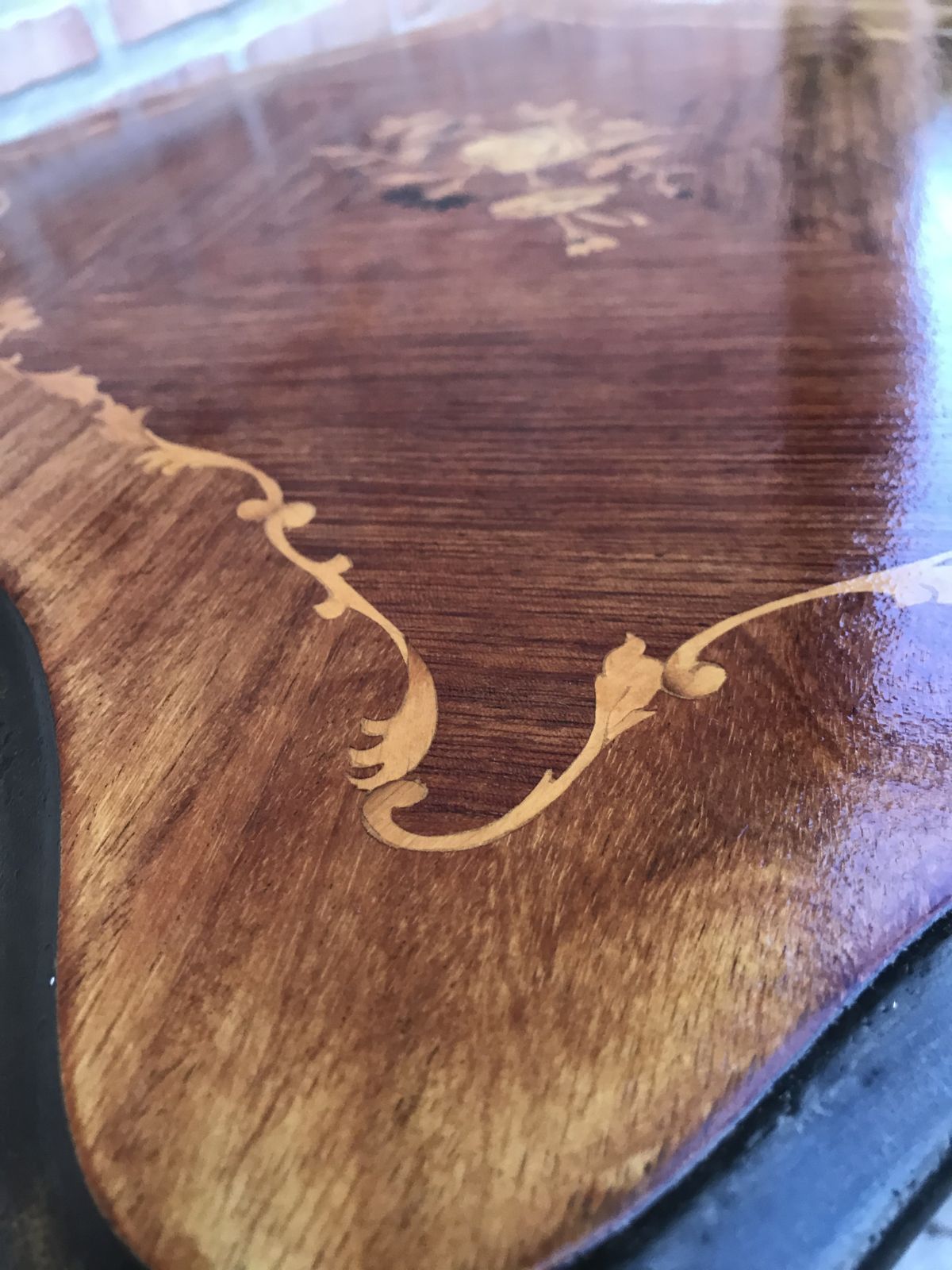 20th Century Nest Of 3 Marquetry Side Tables With Cabriole Shaped Legs photo vinterior