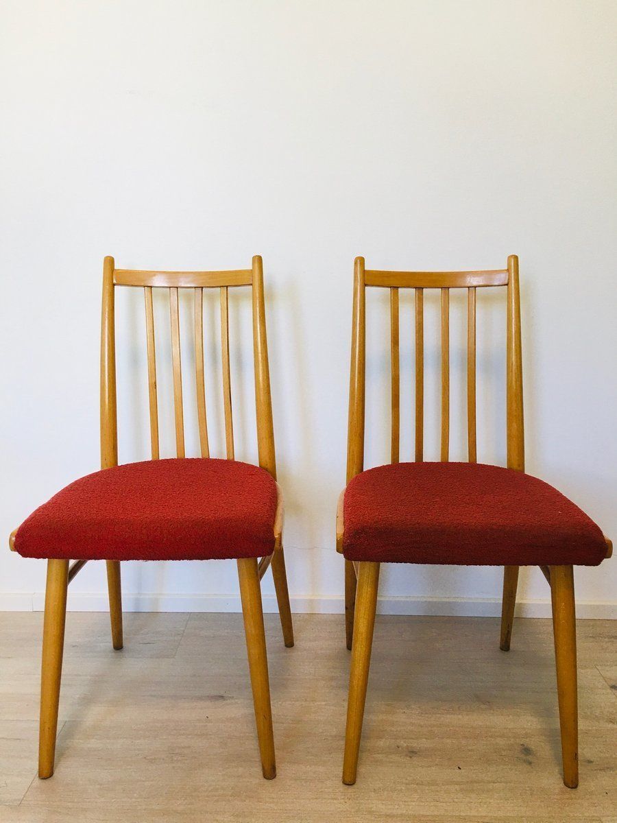 Mid Century Czech Light Blue Dining Chairs From Ton, Set Of 4 photo buy