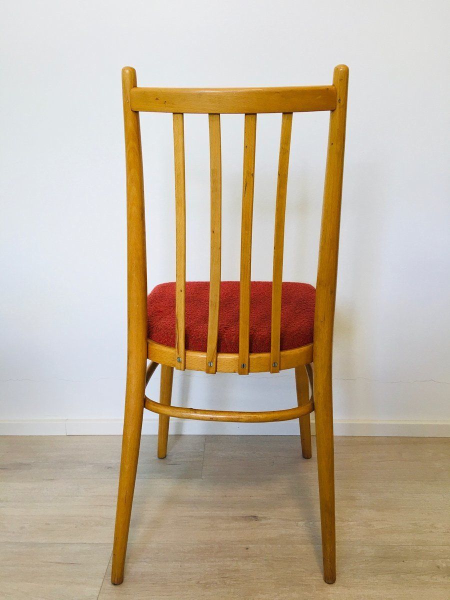 photo furniture Mid Century Czech Light Blue Dining Chairs From Ton, Set Of 4