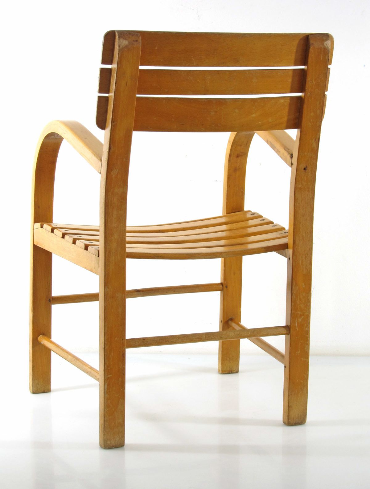 Fifties Vintage Wooden Children’s Chair photo Furniture