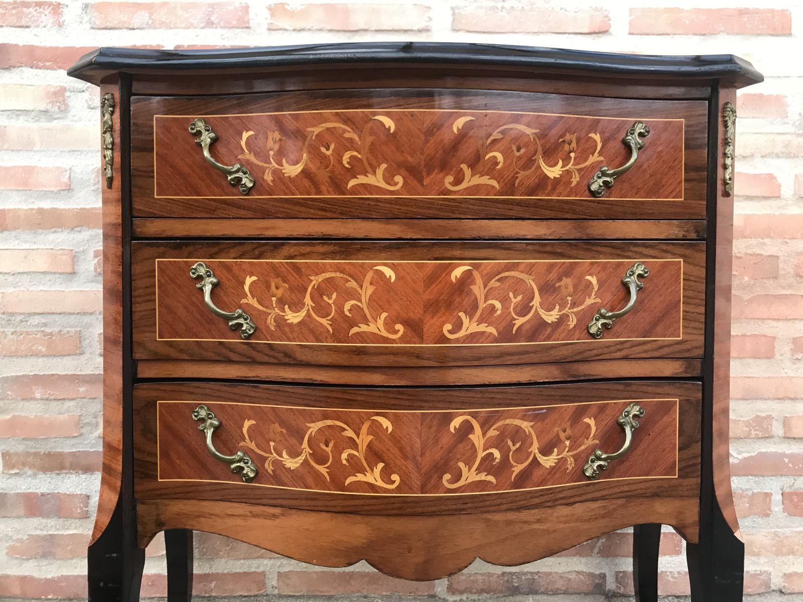 photo for sale Louis XVI Style Kingwood And Marquetry Commode, 1950s