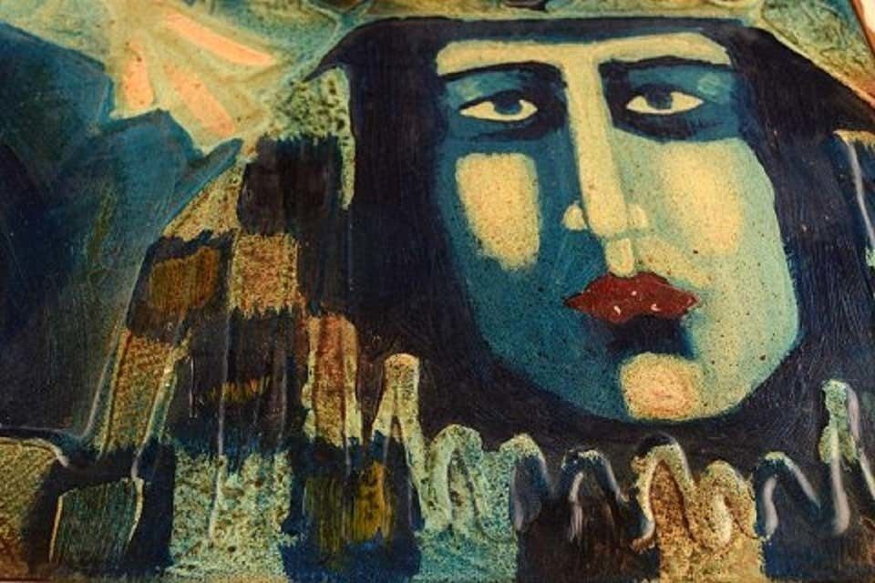 Bernard Fouilloux, French Artist, Oil On Canvas, "Arlequin", 1973 photo vinterior