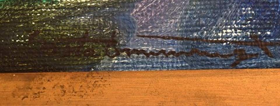 Gösta Emming, Swedish Artist, Oil On Canvas, Modernist Composition, 1960s 1970s photo 467.0