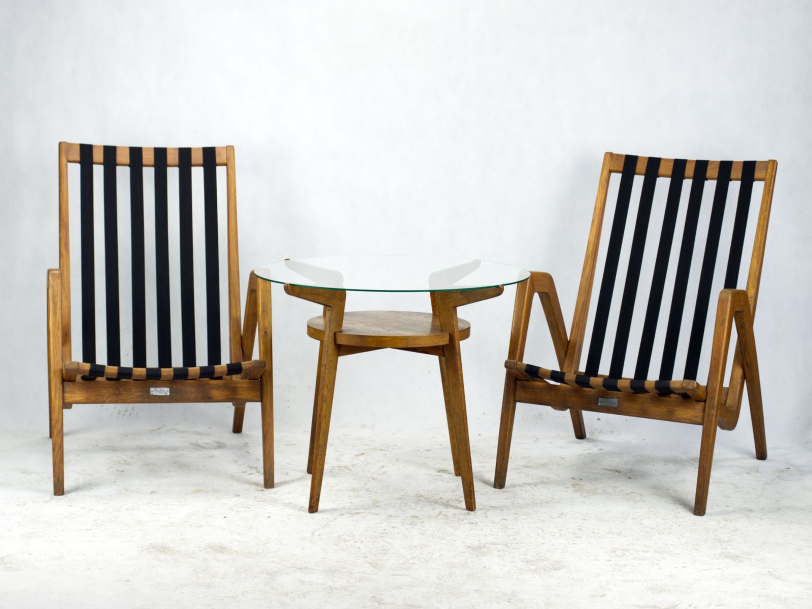 Mid Century Armchairs / Easy Chairs By Jan Vanek For Uluv Czechoslovakia 1950s photo vintage