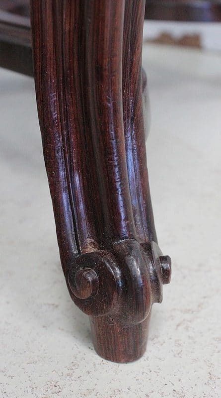 photo buy Stool In Blue Velvet And Rosewood, Modular Height, Louis XV Style, Napoleon III Period  19th Century