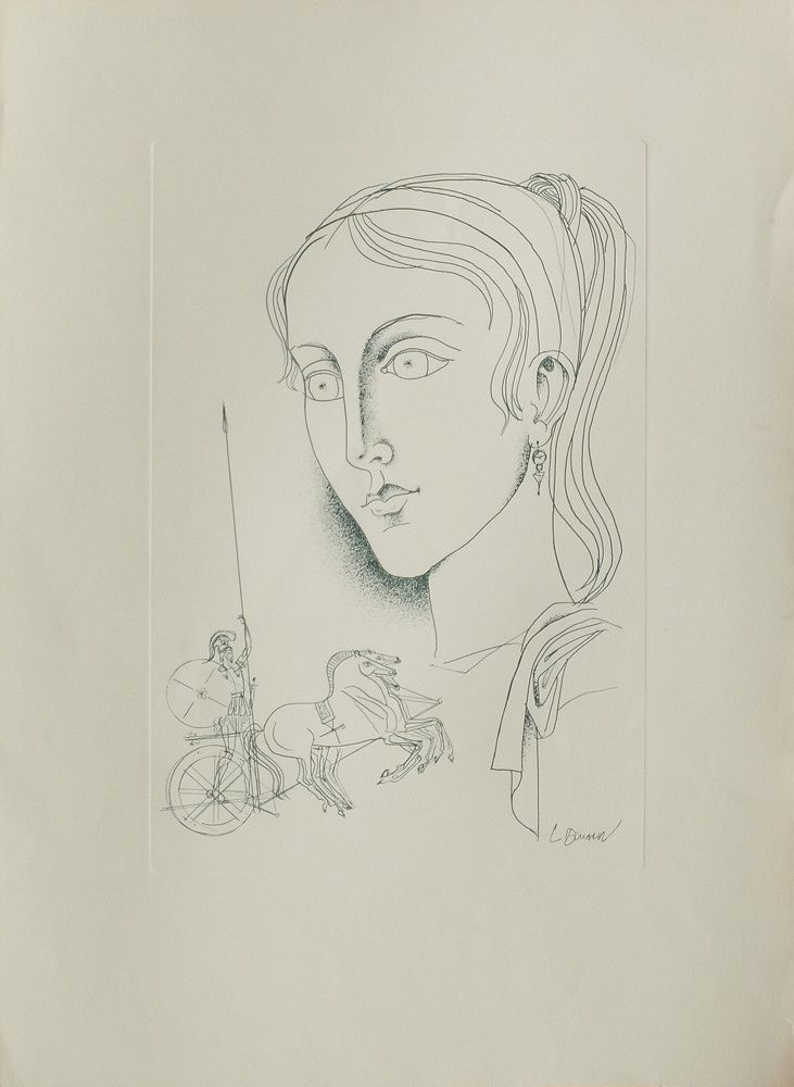 Dimanov Luben (Bulgarian Artist)  Etching  Illustration Of Thoughts For Myself By Marc Aurèle