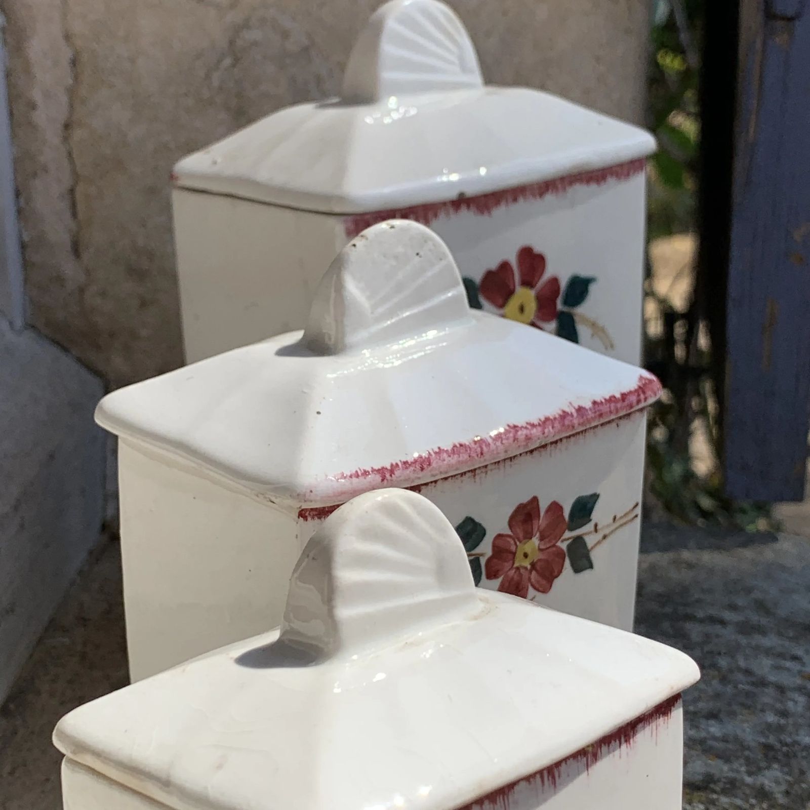 1920s French Kitchen Storage Jars photo for sale