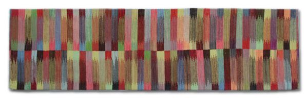 Long Modern Multi Coloured Kilim Handwoven Runner Rug  80x287 photo furniture