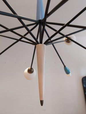 photo furniture Vintage 16 Light Chandelier In The Style Of Stilnovo