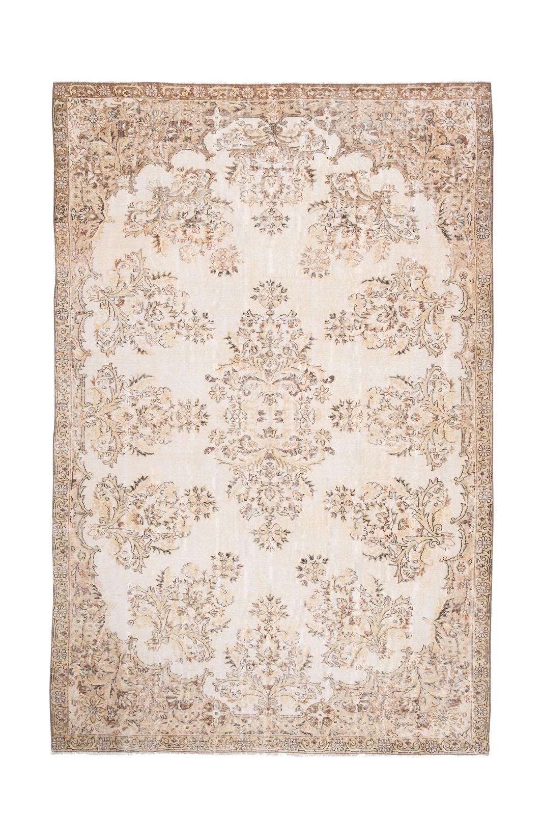 Oversize Turkish Oushak Rug With Soft Color 6'11" X 10'6"