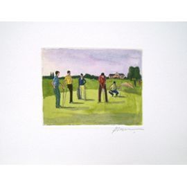 Sepulcher Patrice   Watercolor Engraving   Golf