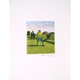 Sepulcher Patrice   Watercolor Engraving   Golf