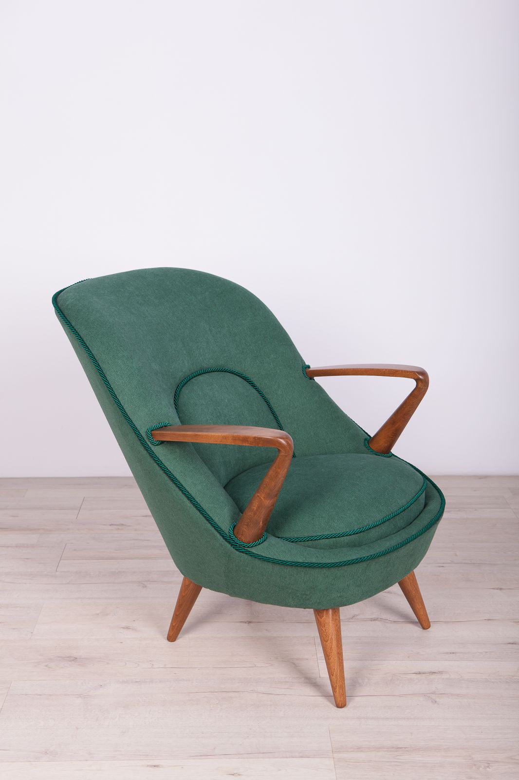 Model 345 Armchairs By Janina Jędrychowicz & Konrad Racinowski For Poznan Furniture Factory, 1950s, Set Of 2 photo for sale