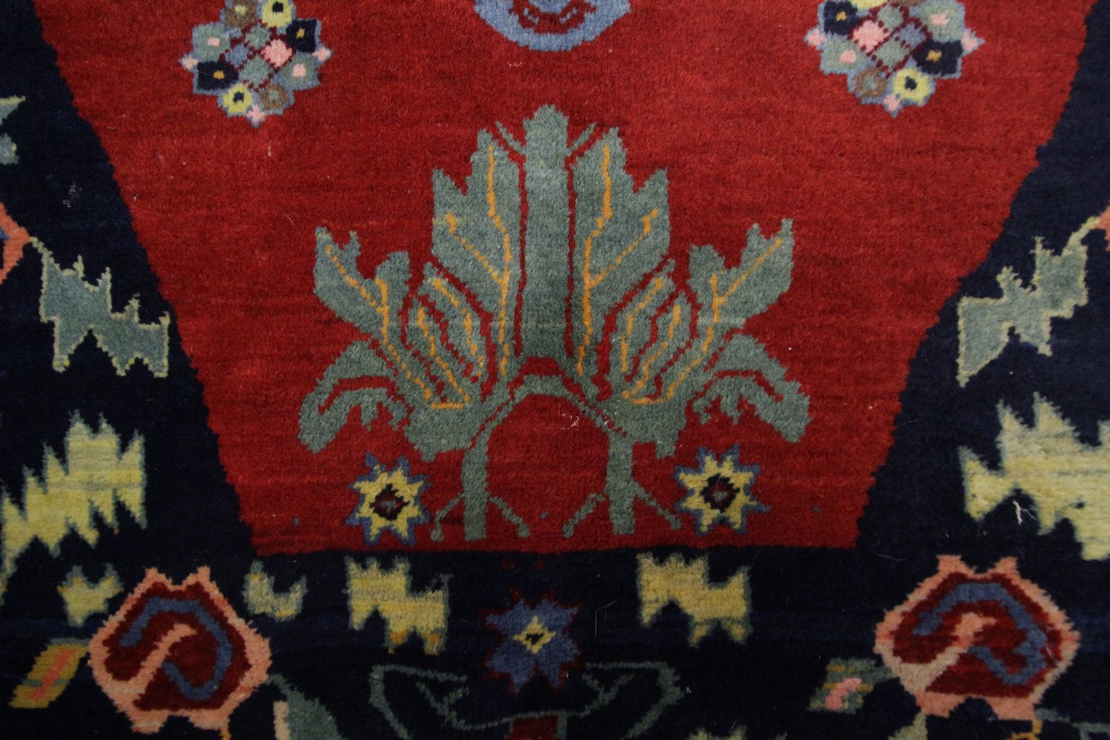 Red Antique Rugs Uk, Handmade Carpet For Sale Caucasian Karabagh Rug photo buy