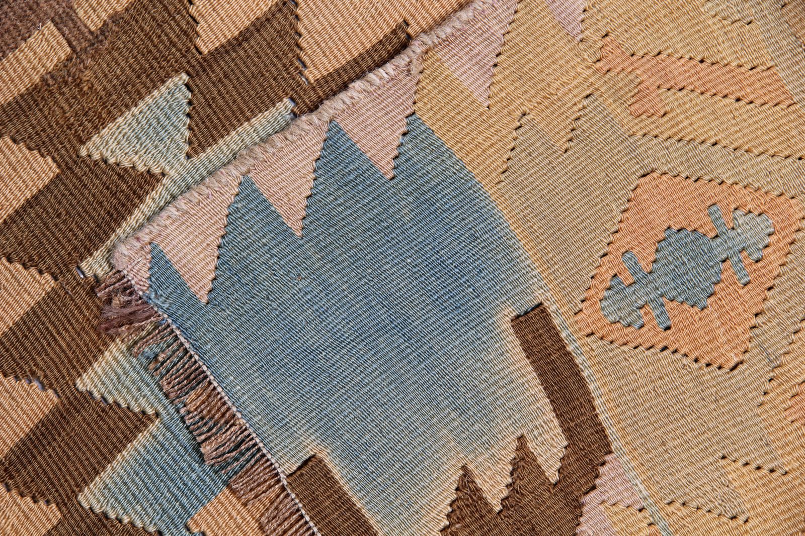Antique Turkish Anatolian Kilim 193 X 390 Cm Flat Woven Rug photo Textiles
