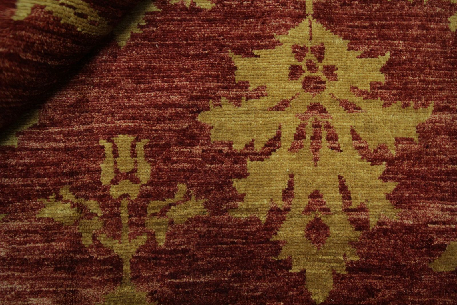 Modern Afghan Rug  Red And Gold Carpet Wool Rug 143 X 205 Cm photo buy