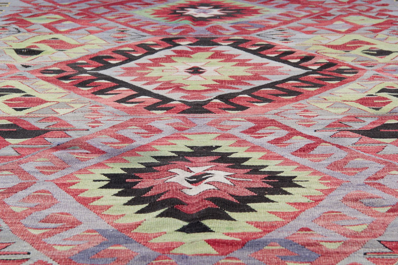 Antique Rugs Uk, Turkish Kilim Rugs For Sale, Geometric Anatolian Runners 154 X 288 Cm photo vinterior