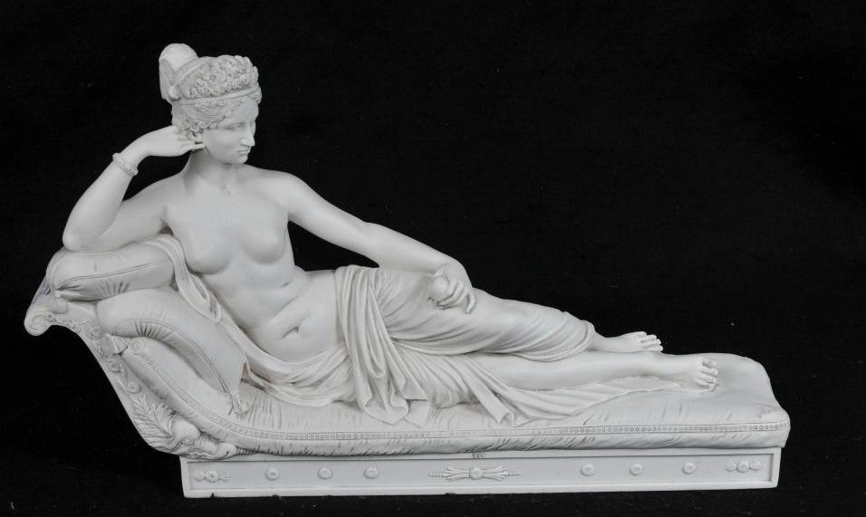 photo furniture Italian Reclining Venus Nude Female By Canova Paolina Borgheses Victorious