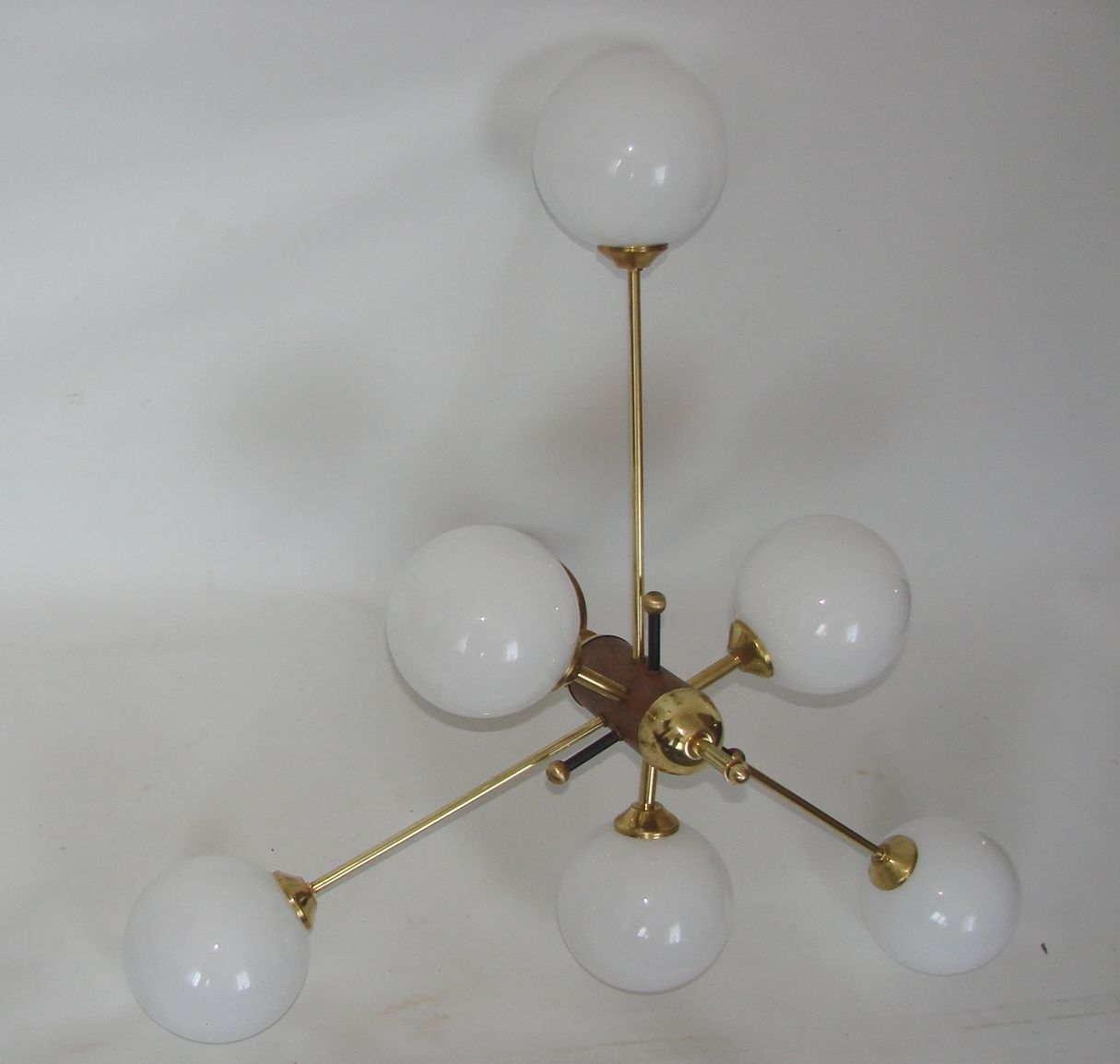 Stilnovo Style Chandelier, 60s photo for sale