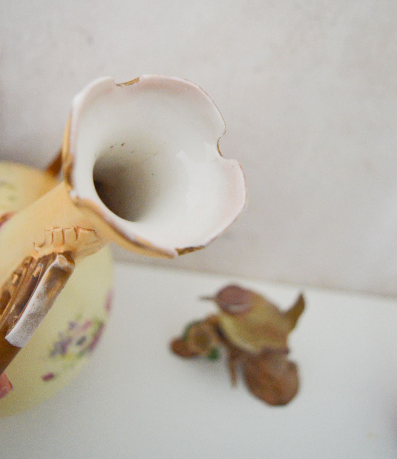 Antique Porcelain Urn Vase, Alexandra Porcelain Works Turin Austria, Hand Painted Art Nouveau Circa 1890 To 1900 Victorian Decorative Vase photo Home Decor