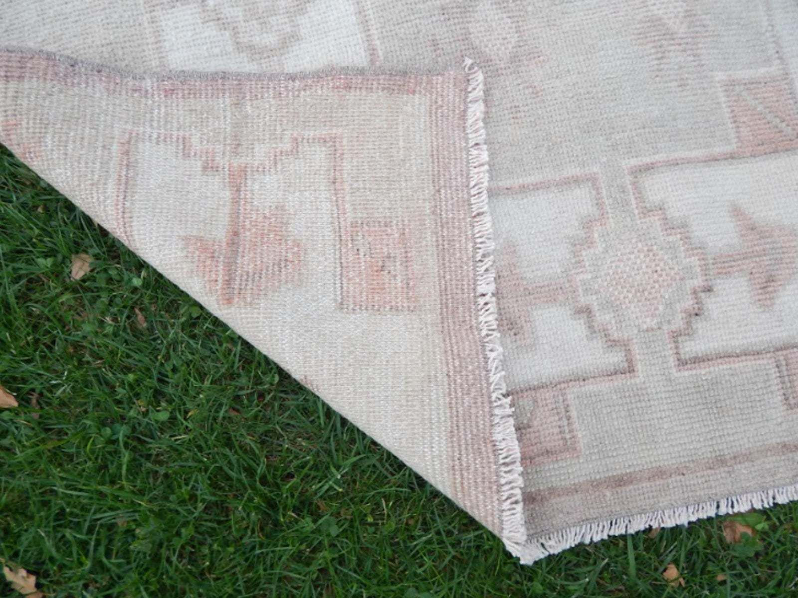 342.0 1970s Vintage Turkish Oushak Handwoven Rug 4′3″ × 7′12″ photo