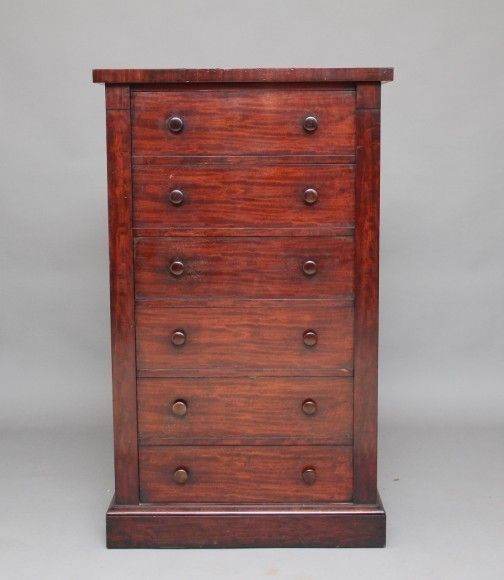 19th Century Mahogany Wellington Chest