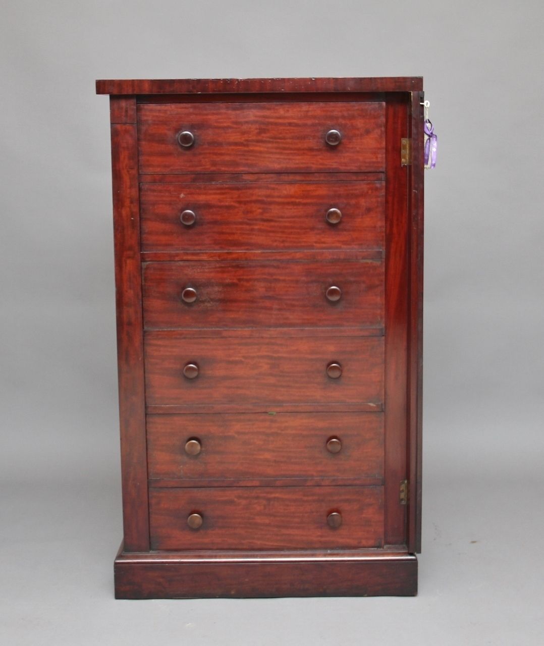 19th Century Mahogany Wellington Chest photo vinterior