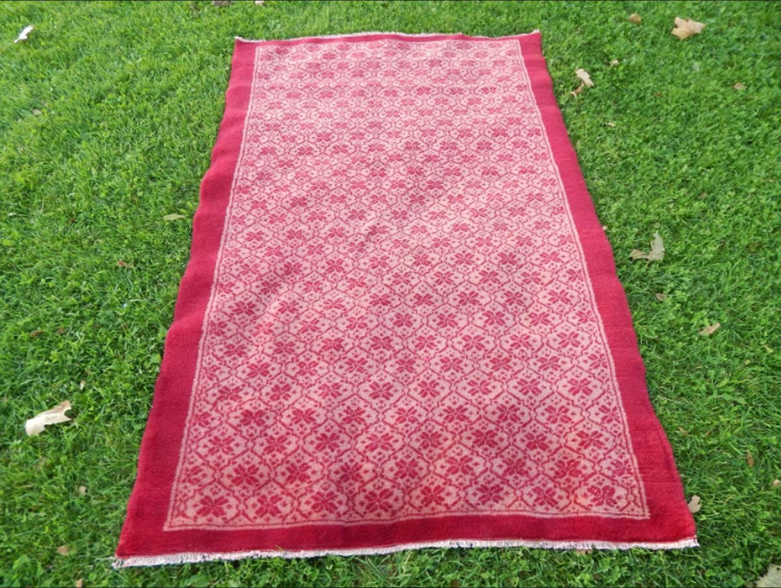 Vintage Tribal Nomadic Tulu Moroccan Style Rug 3′10″ × 5′11″
