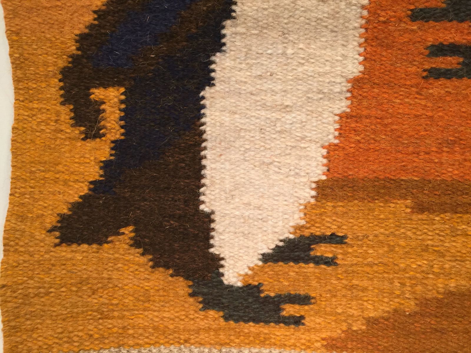 Signed Swedish Flat Weave Rug / Wall Hanging By Textile Artist Ingegerd Silow photo buy