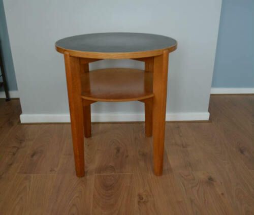 War Department Round Oak Bar Table photo Furniture