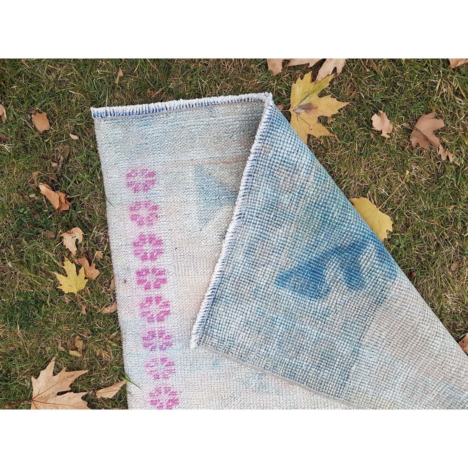 685.0 Hand Knotted Turkish Kurdish Runner Herki Rug Tribal Long Runner photo