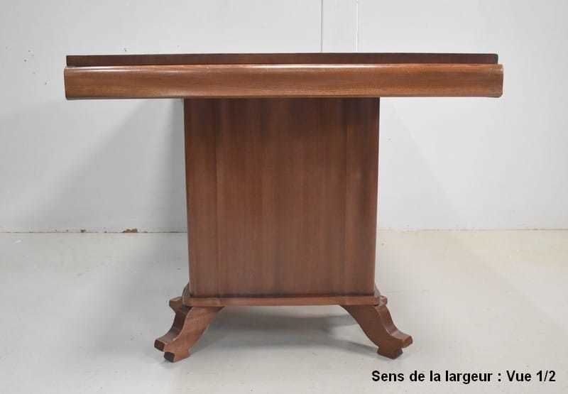 photo vinterior Rectangular Table In Solid And Veneered Mahogany 1930/1940