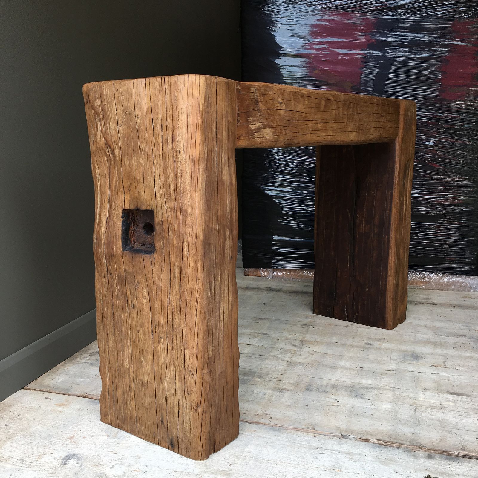 Custom Made Rustic Bench Or Table In Reclaimed Oak. Made To Size. Guide Price Only. photo furniture