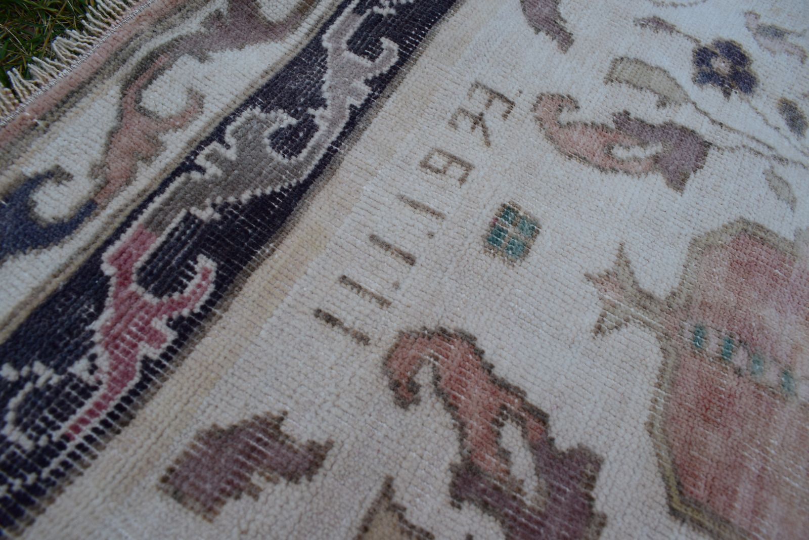 Decorative Turkish Soft Muted Color Oushak Living Room Rug 3'6" X 5'8" photo vintage