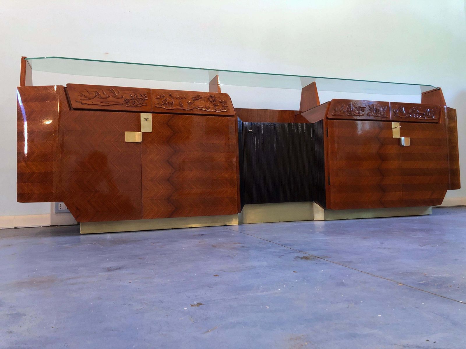 Italian Midcentury Sideboard Manufactured By Consorzio Esposizioni Mobili Cantù photo furniture